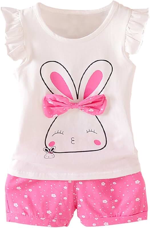 Baby Girl Short Set with T-Shirt and Shorts