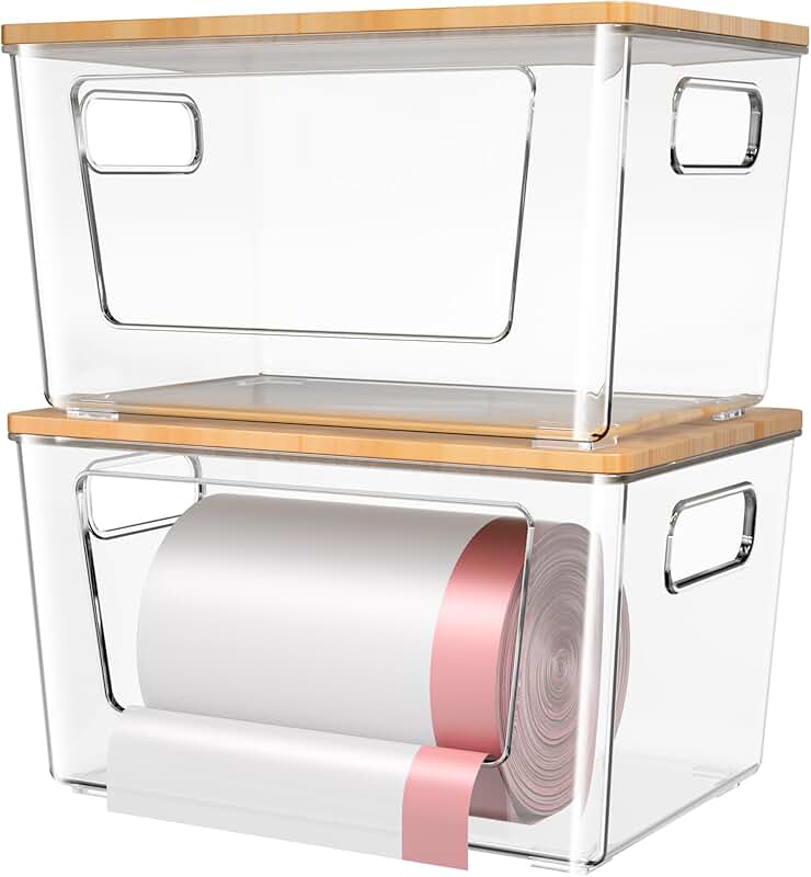 Six BPA-Free Airtight Food Storage Containers with Labels