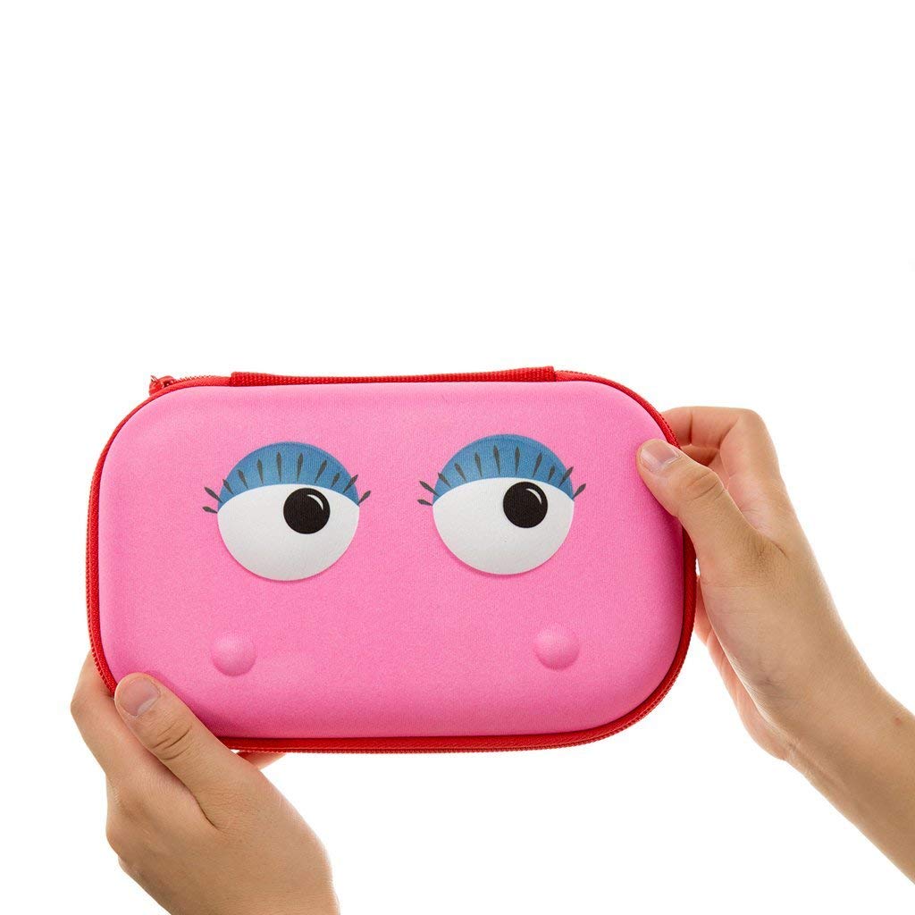 Large Pink Pencil Box for School and Stationery