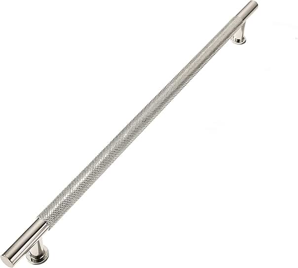15 Inch Solid Knurled Nickel Cabinet Drawer Pull
