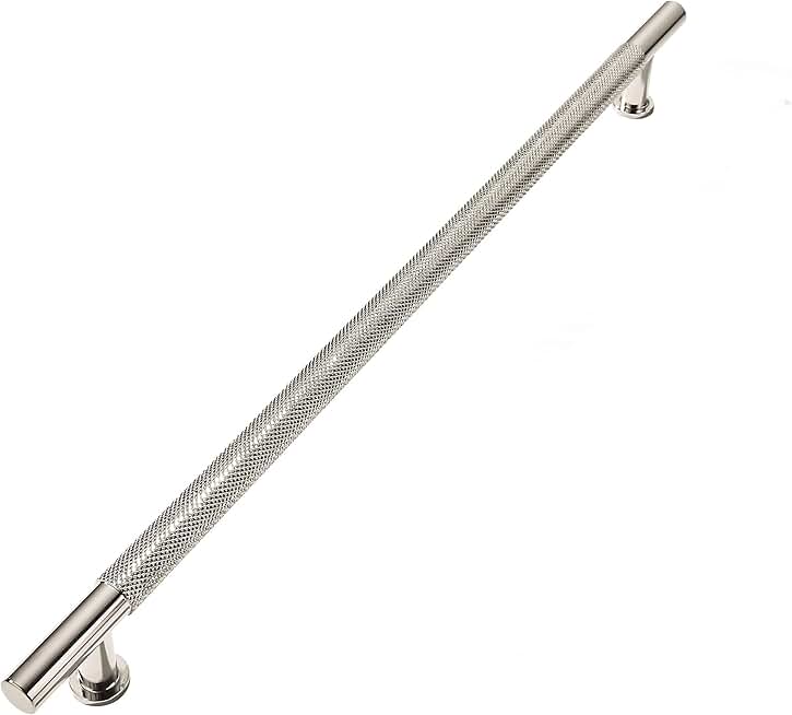 15 Inch Solid Knurled Nickel Cabinet Drawer Pull
