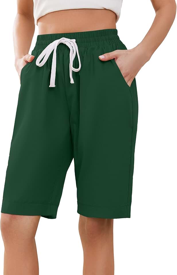 Women’s Casual Summer Bermuda Shorts with Pockets