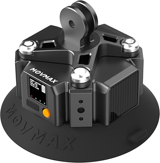 Solar-Powered Electronic Suction Cup Camera Mount