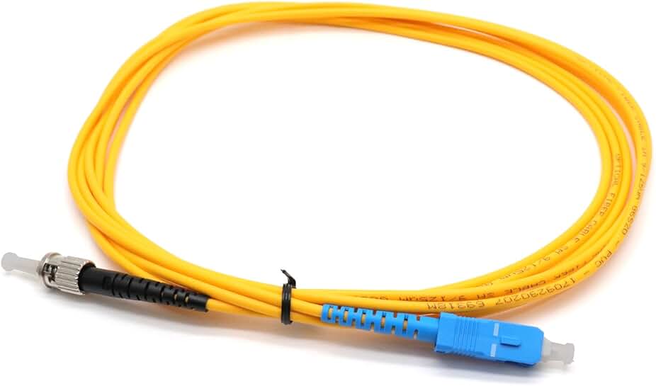 2-Pack Single-Mode Fiber Patch Cables, ST to SC
