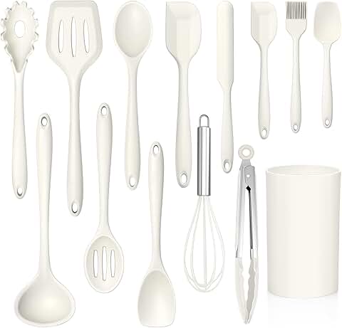 14-Piece Heat-Resistant Silicone Cooking Utensils Set