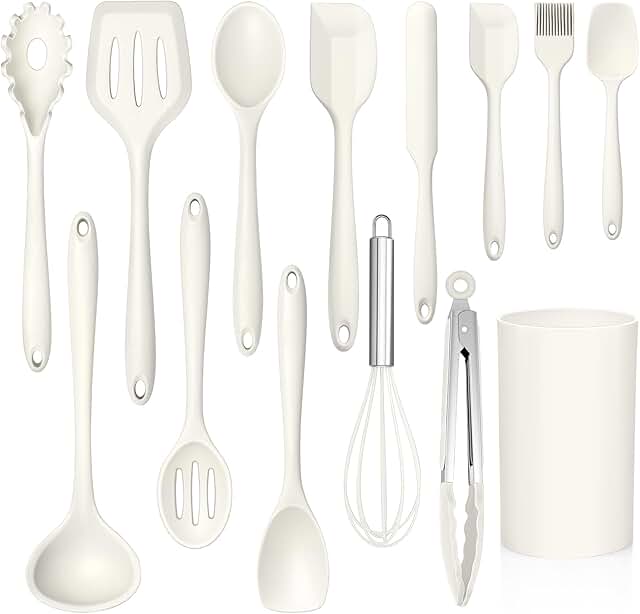14-Piece Heat-Resistant Silicone Cooking Utensils Set