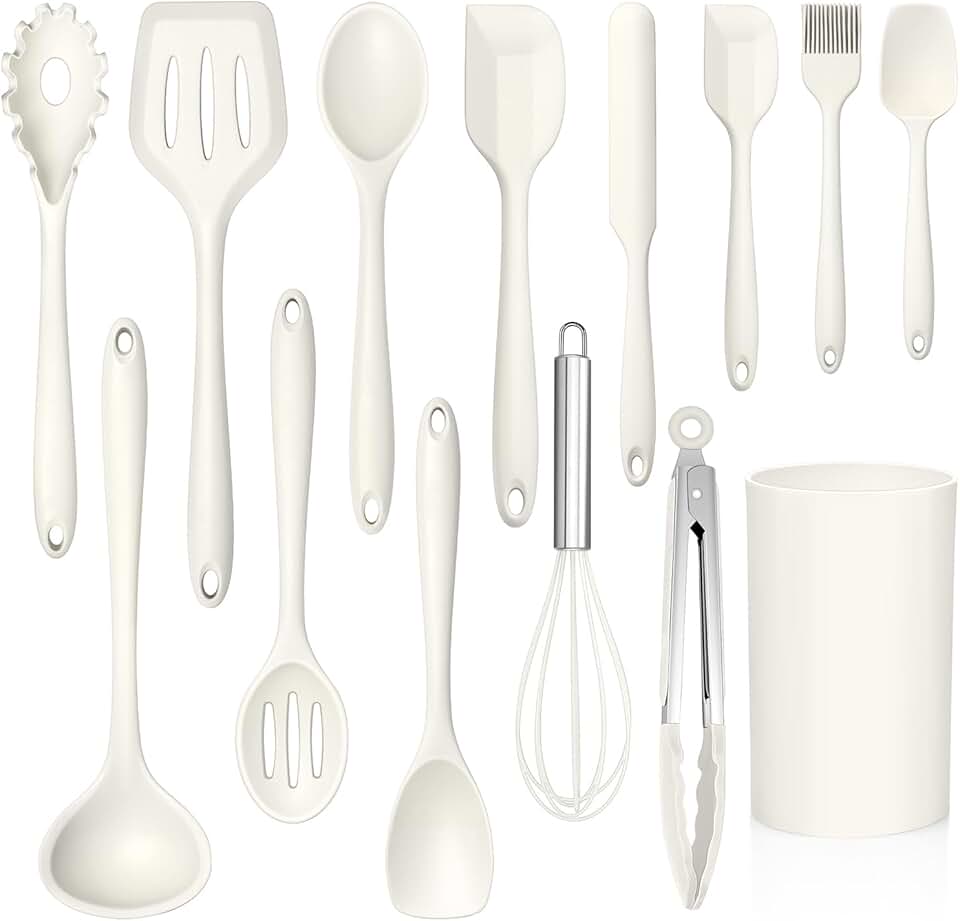 14-Piece Heat-Resistant Silicone Cooking Utensils Set