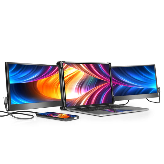 P2 Triple Portable 12-Inch Laptop Monitor with Dual FHD Screens