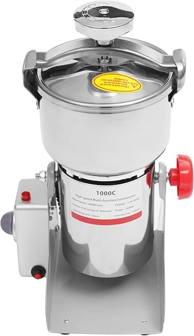Electric Grain Mill Grinder, 1000g, 3600W, Stainless Steel