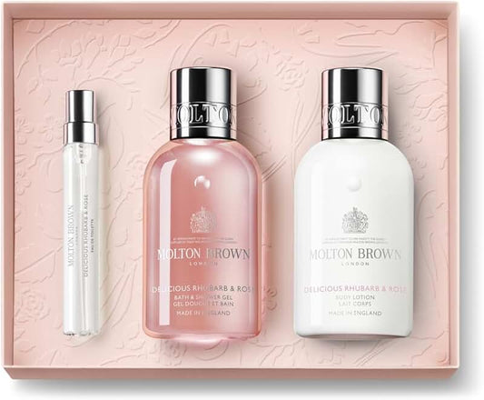 Tasty Rhubarb and Rose Travel Gift Set