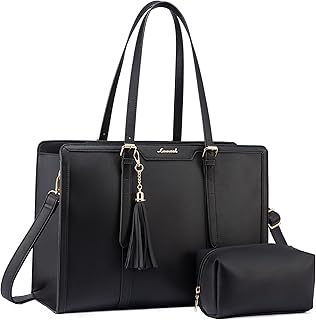 Lightweight 15.6-inch Laptop Tote with Clutch