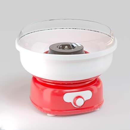 Portable cotton candy maker for kids with cones and stickers