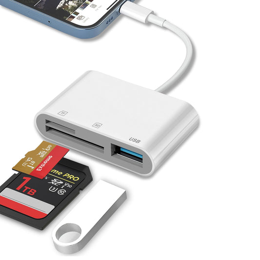 USB-C SD Card Reader for iPhone, iPad, MacBook