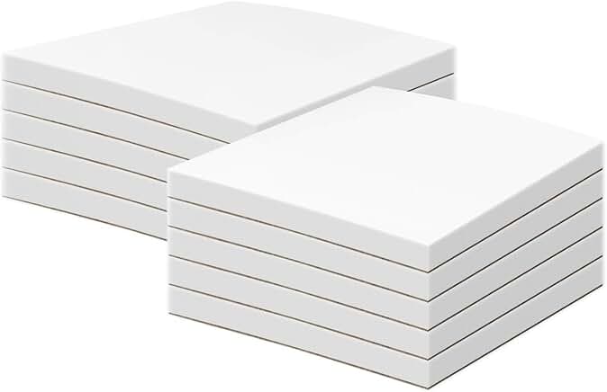 Blank White Memo Pads, 8.5 x 11", 50 Sheets
