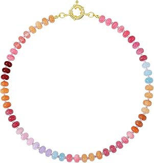 Colorful Beaded Gemstone Necklace for Women