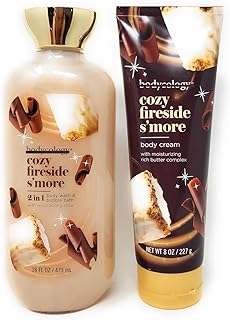 Cozy Fireside S'more Body Wash and Body Cream Set