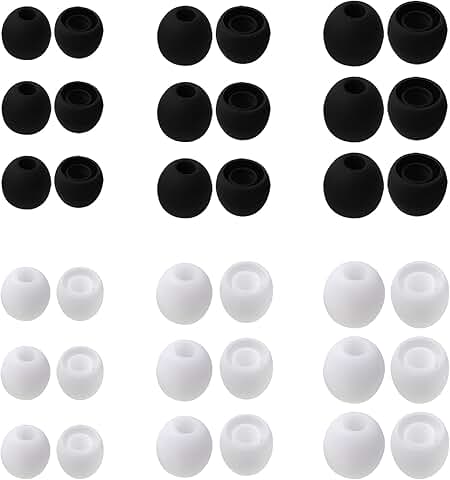 30 Pairs Soft Silicone Earbud Tips in Small, Medium, Large
