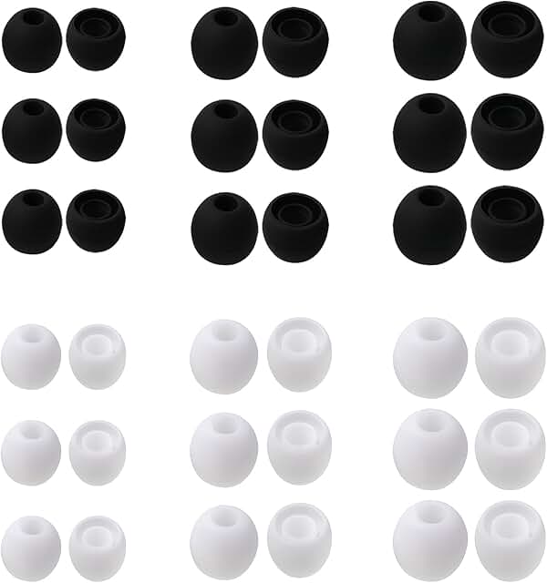 30 Pairs Soft Silicone Earbud Tips in Small, Medium, Large