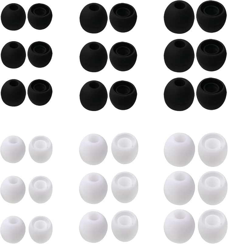 30 Pairs Soft Silicone Earbud Tips in Small, Medium, Large