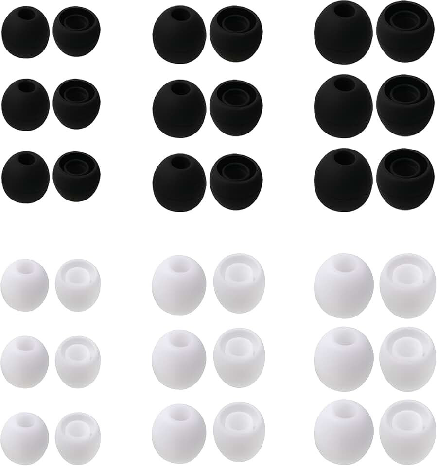 30 Pairs Soft Silicone Earbud Tips in Small, Medium, Large