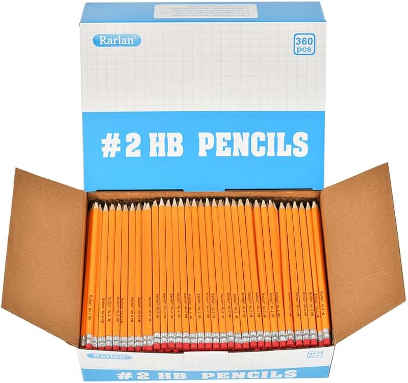 Pre-sharpened #2 HB Wood Pencils, 360 Pack
