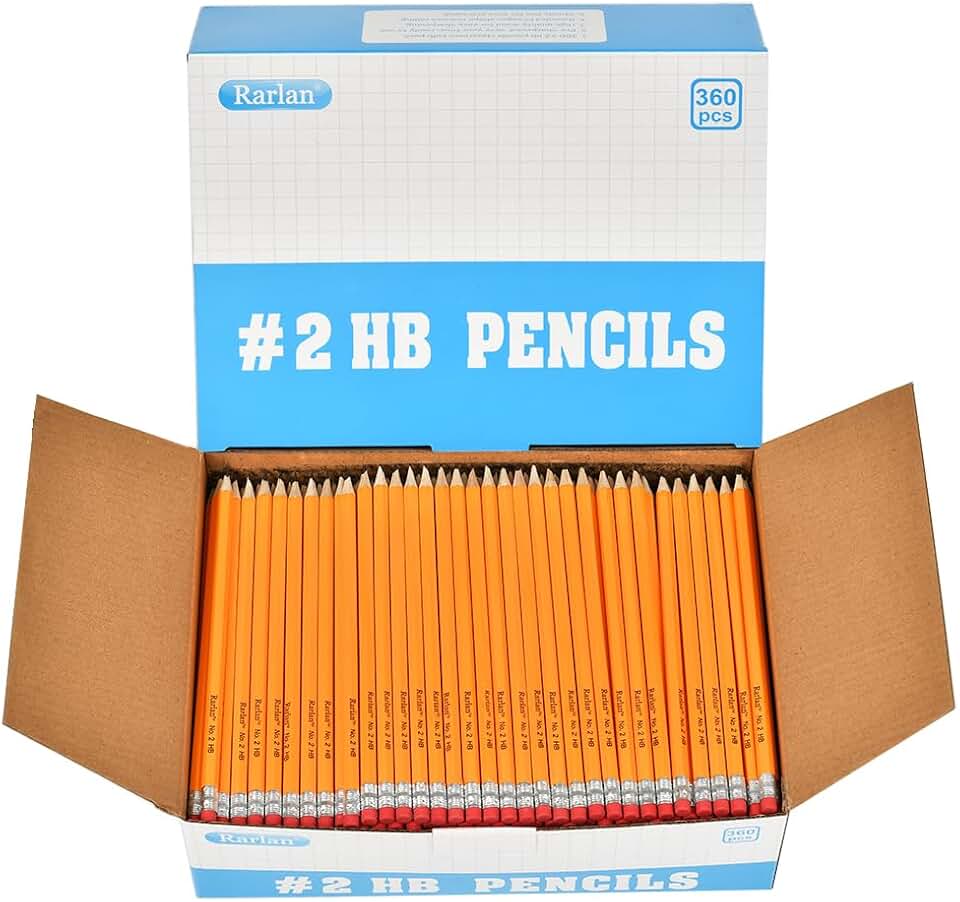 Pre-sharpened #2 HB Wood Pencils, 360 Pack