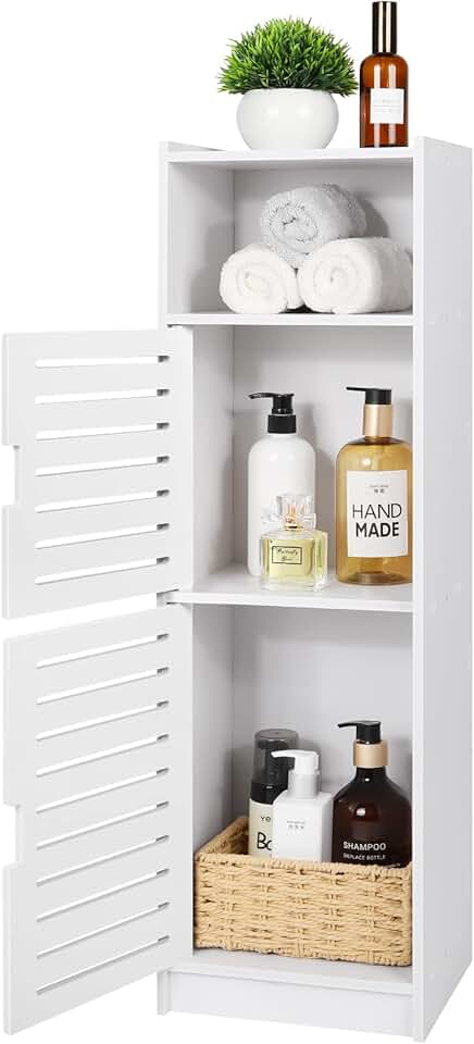 Small Waterproof Bathroom Corner Storage Cabinet