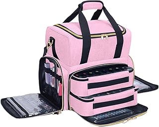 Large Nail Polish Storage Box with Detachable Bags