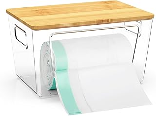 Stackable Trash Bag Dispenser for Kitchen and Pantry