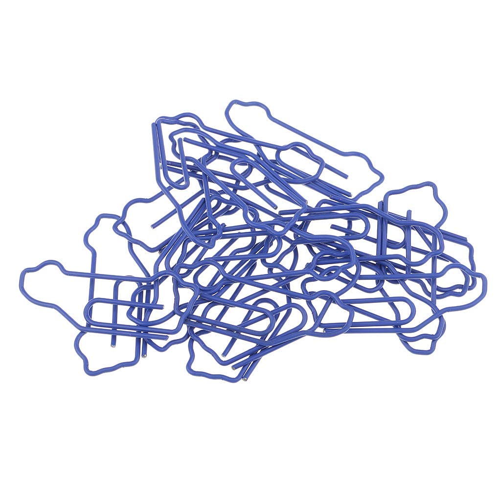 50 Car-Shaped Paper Clips for Office and School