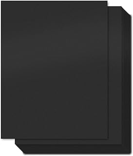 Black Heavyweight Cardstock, 100 Sheets, 8.5" x 11"
