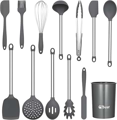 13-Piece Non-Stick Silicone Kitchen Utensil Set
