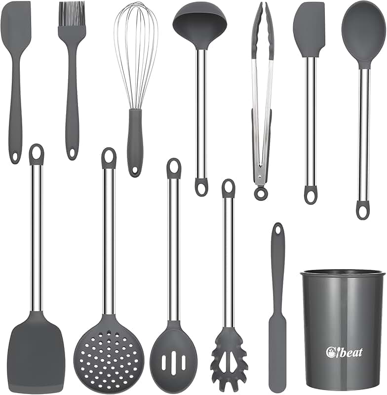 13-Piece Non-Stick Silicone Kitchen Utensil Set