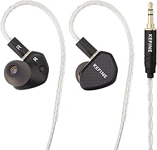 Wired Earphones with 10mm Driver and Replaceable Nozzles