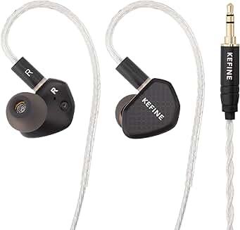 Wired Earphones with 10mm Driver and Replaceable Nozzles