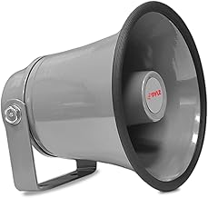 Indoor and outdoor 8-inch portable PA speaker with mounting hardware