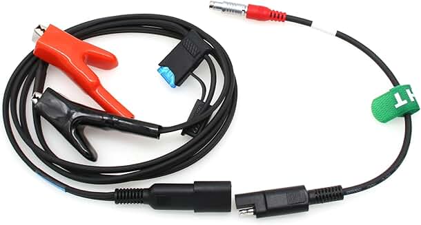 5-Pin Power Cable for GRX-3 Receiver with Alligator Clips
