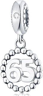Number Charms for European Bracelet in Sterling Silver
