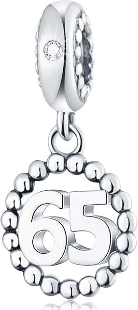 Number Charms for European Bracelet in Sterling Silver