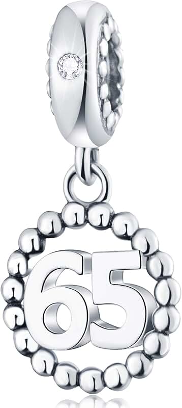 Number Charms for European Bracelet in Sterling Silver