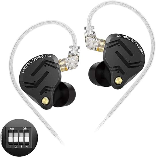 In-Ear Monitor Headphones with Detachable Cable