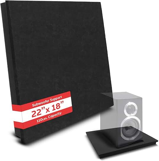 Audio Speaker Platform Pad, 22.5" x 17.8"