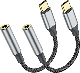 USB-C to 3.5mm Headphone Jack Adapter, Black