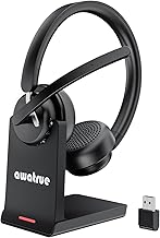 Wireless Headset with Mic for Work and Calls