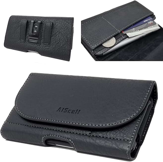 Leather Wallet Case with Belt Clip for OnePlus Phones