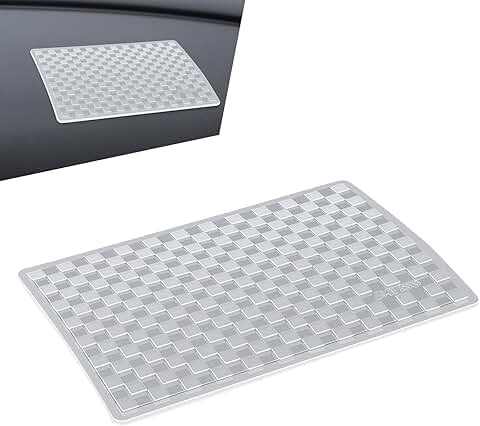 White Non-Slip Car Dashboard Mat