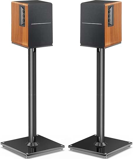 Pair of 28-inch speaker stands for up to 22 lbs