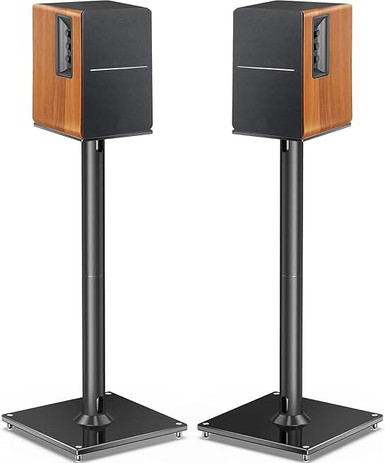 Pair of 28-inch speaker stands for up to 22 lbs
