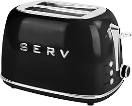 Retro 2-Slice Toaster with Wide Slots and 6 Settings