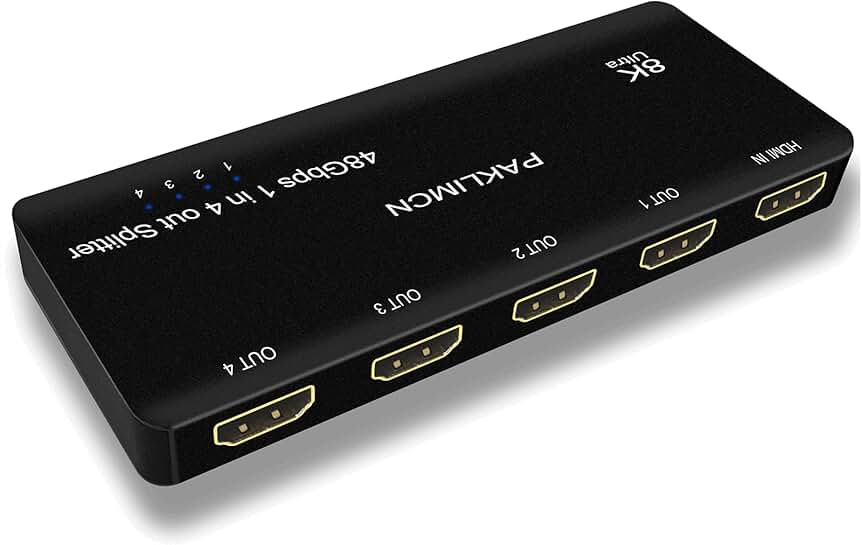 8K HDMI Splitter 1 In 4 Out 4K 120Hz